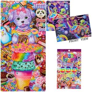 Lisa Frank Coloring Books and Sticker Bundle NWT